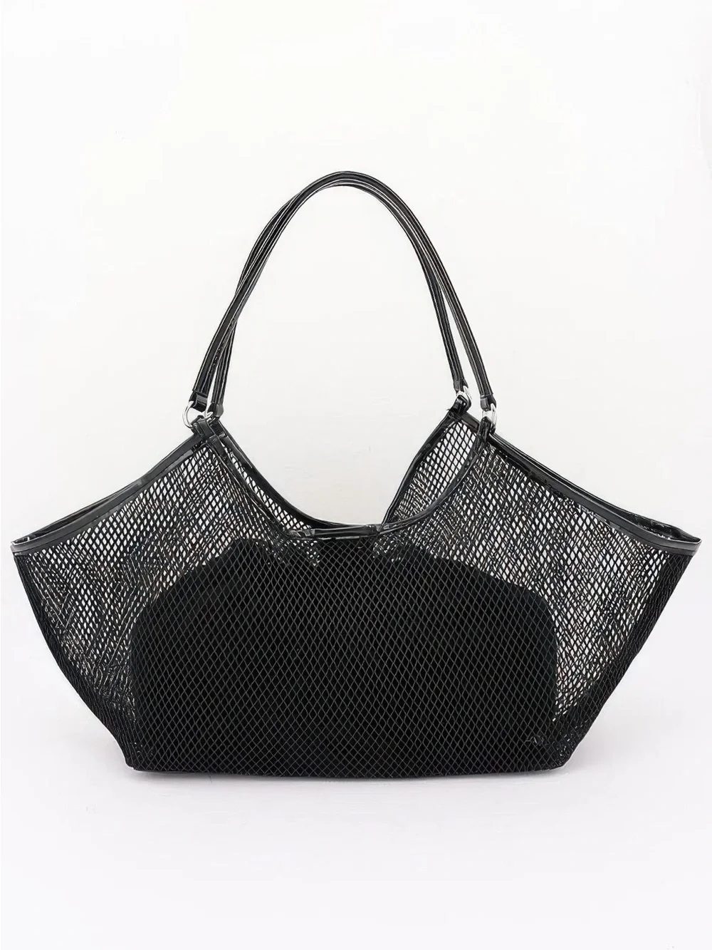 Mesh Tote Bag With Removable Liner